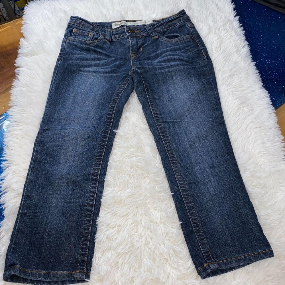 Charlotte Russe Cuffed Cropped Jeans. Size 0